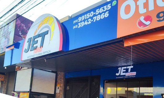Fachada da Jet Turbo em Goiânia